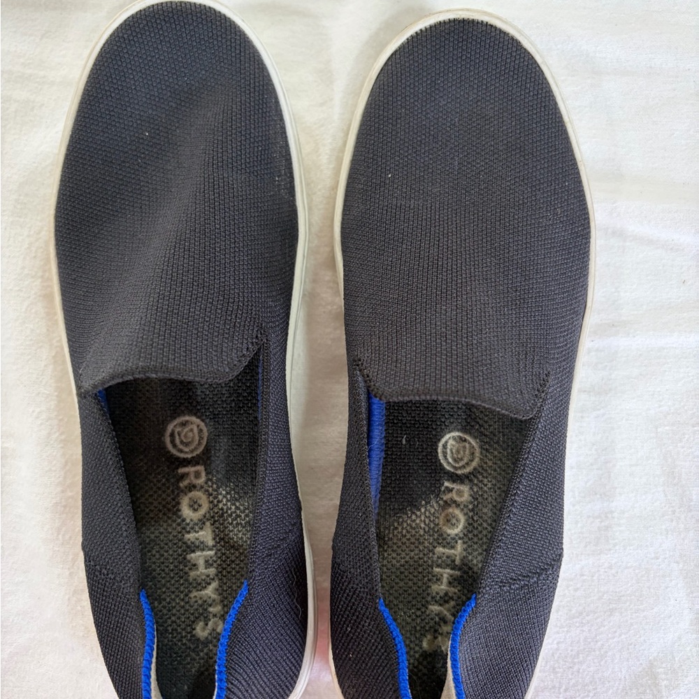 Rothy's 
 Dark Gray Slip-On Loafers